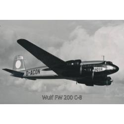 Blechschild - Wulf FW 200 C-8 - historisch