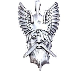 Silberanhänger Odin