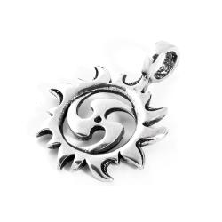 Keltischer Schmuck Anhänger SURIYA Ø 3 cm Sonnen-Symbol Triskele Silber